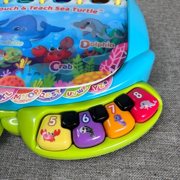 VTech Touch and Teach Sea Turtle Interactive Electronic Learning Book - Picture 6 of 12